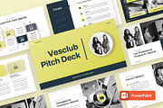 VESCLUB Business Pitchdeck PPT, a Presentation Template by rgbryand (Thumbnail 1 of 9)