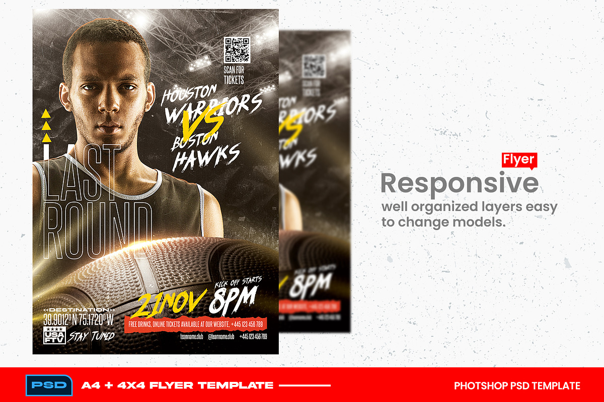 Basketball Flyer Template, a Flyer Template by bunebx (Photo 5 of 5)