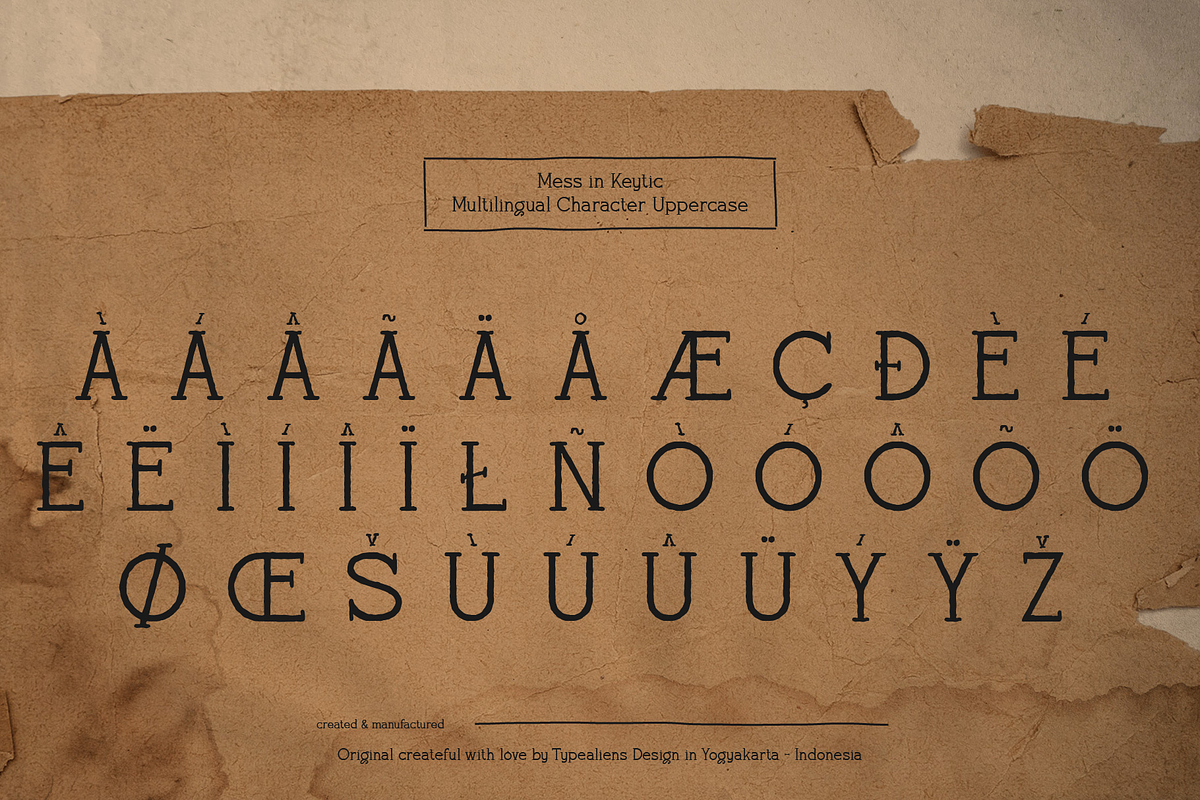 Mess in Keytic, a Serif Font by ilhamtaro (Photo 8 of 9)