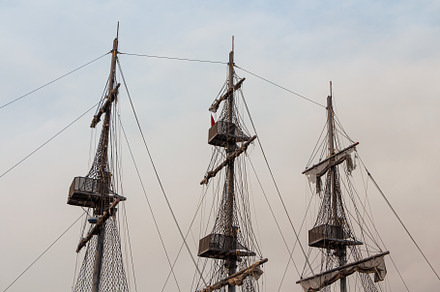 Beautiful masts of a sailing vessel, a Transportation Photo by Illustrations&photos