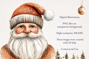 Brown Christmas Clipart 72 PNG, a Seasonal Illustration by EleSArtDesign (Thumbnail 6 of 6)