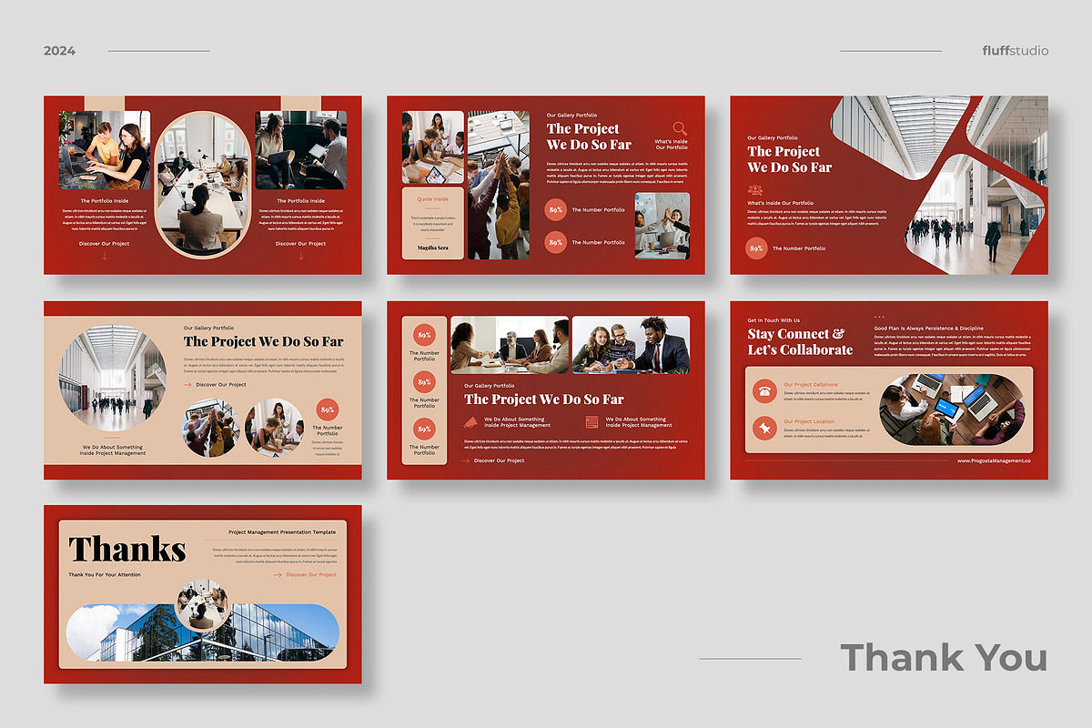 Project Management Google Slides, a Presentation Template by fluffstudio (Photo 4 of 4)