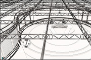 Virtual TV Studio News Set 35, an Architecture 3D Model by akerStudio (Thumbnail 33 of 39)