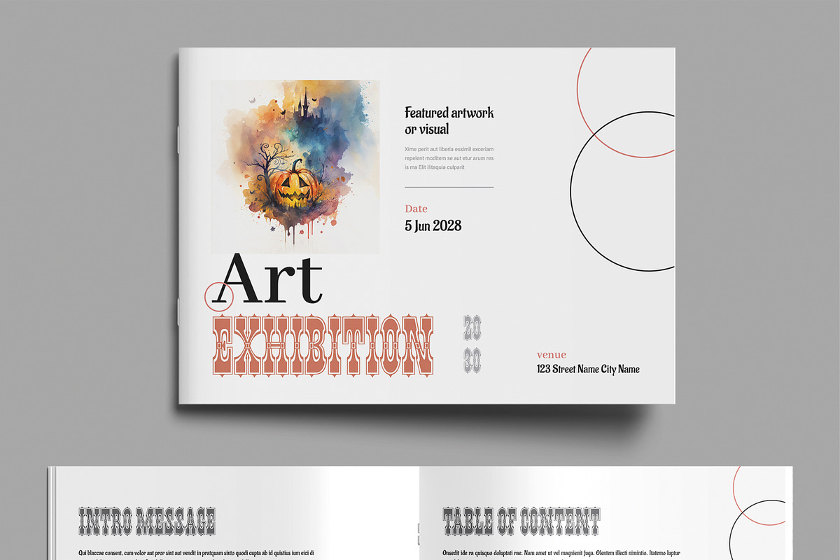 Minimal Art Gallery Brochure Design preview 2