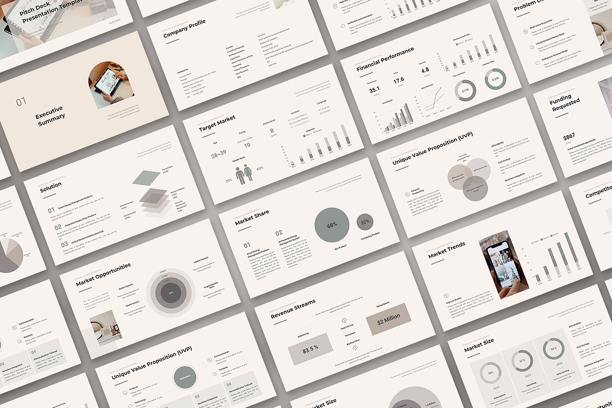 Canva Pitch Deck Presentation, a Presentation Template by CreativityForest (Photo 2 of 12)
