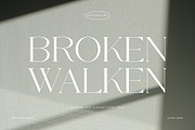 Broken Walken - Modern Font, a Serif Font by Muflieart (Thumbnail 1 of 10)