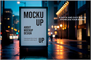 Billboard Mockup City Nightlife PSD, an Advertising Mockup by Bruno's Shop (Thumbnail 2 of 4)