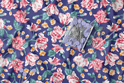 Vintage Rose Floral Pattern, a Pattern Graphic by StudioGlouna (Thumbnail 4 of 10)