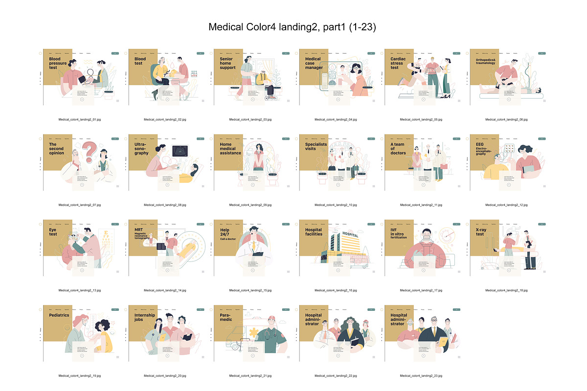 Medical, Part 1, colors 2&4, a Templates & Theme by Grivina's shop (Photo 16 of 21)