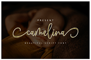 Camelina Script, a Script Font by Meutuwah (Thumbnail 1 of 7)