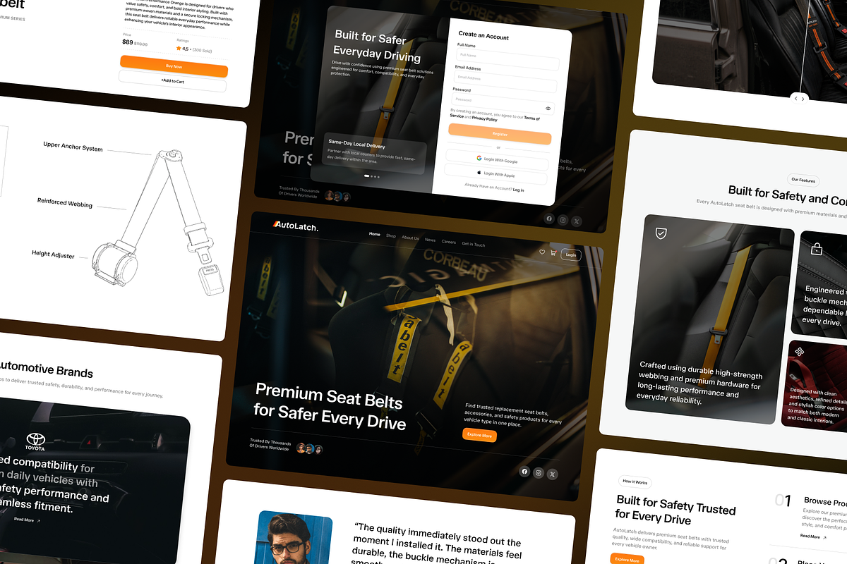 AutoLatch - Automotive Marketplace, a Landing Page Template by Agensip Design Agency (Photo 9 of 10)