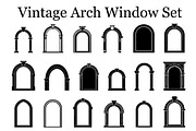 Vintage Arch Window Silhouette, a Graphic by hafijul (Thumbnail 1 of 10)