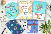 Christmas Mistletoe Watercolor Set, a Decorative Illustration by AnnieDove (Thumbnail 3 of 9)