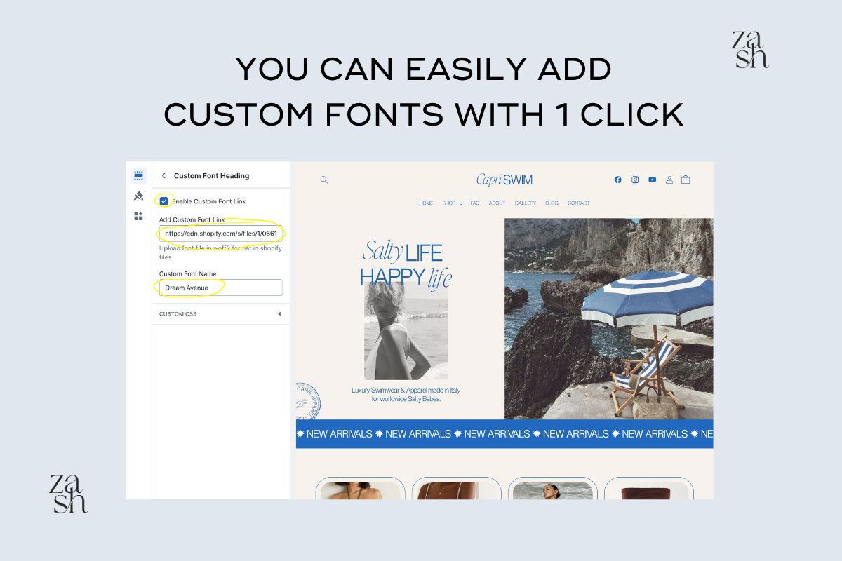 Capri - Vintage Shopify Theme, a Shopify Template by Studio Zash (Photo 2 of 8)