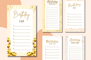 Happy Birthday List Templates Canva