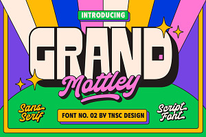 Grand Mottley - Font Duo