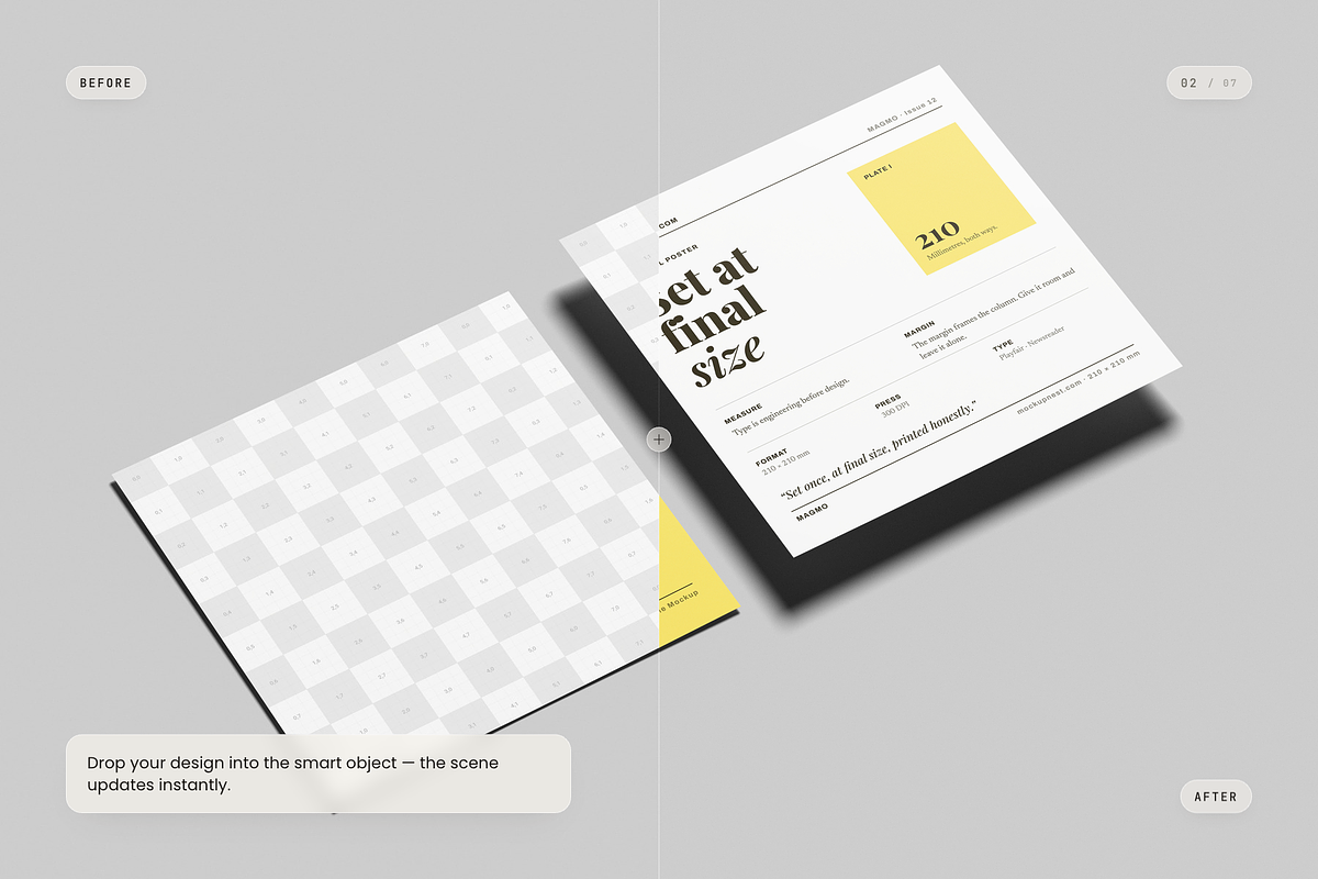 Square Flyer Mockup, an Advertising Mockup by Toasin Studio (Photo 2 of 7)