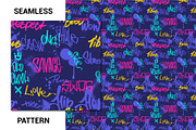 Graffiti Seamless pattern, a Pattern Graphic by SergeyBitos (Thumbnail 4 of 4)