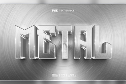 Metal 3D editable text effect, a Layer Style Add-On by Hello Muh
