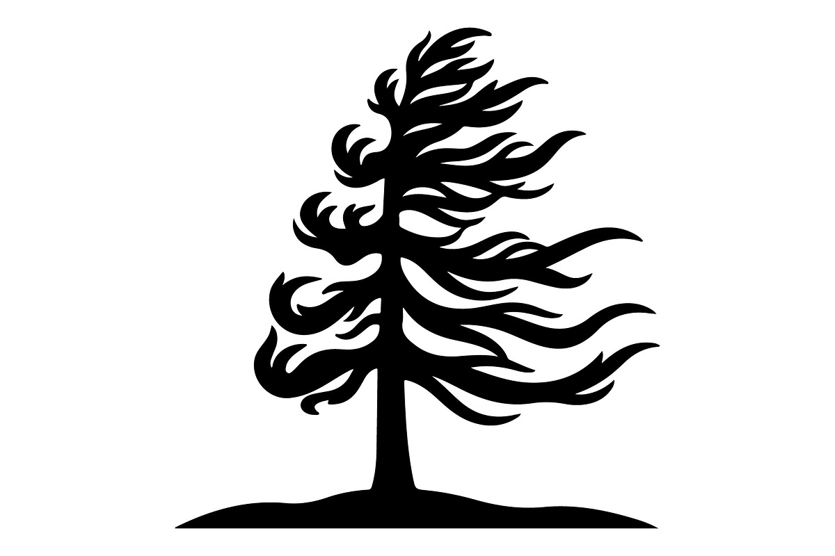 Windblown Tree Silhouette, an Object Graphic by Gfx_Store (Photo 11 of 16)
