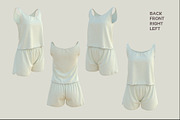 FEMALE PAJAMA MOCKUP, a Shirt Mockup by PudraART (Thumbnail 6 of 7)