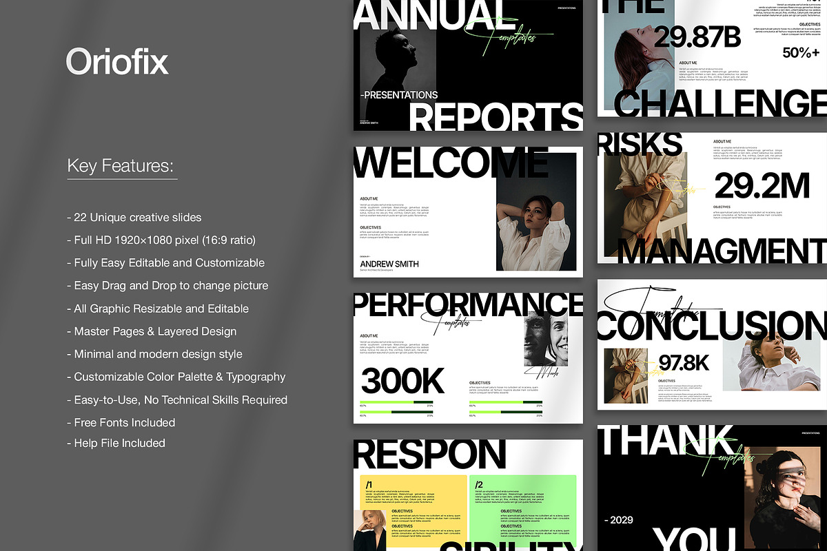Annual Report Presentation Template, a Presentation Template by Oriofix (Photo 2 of 11)