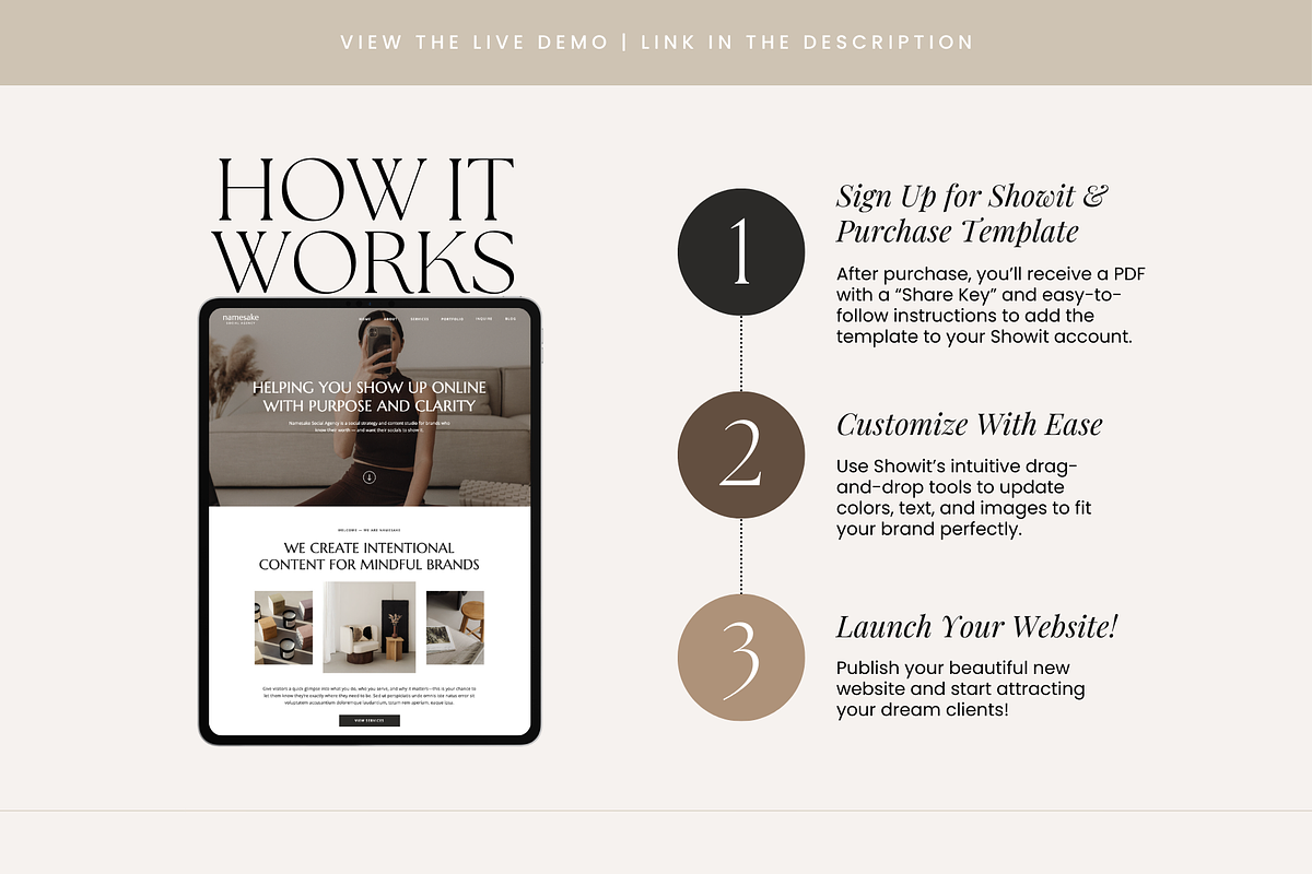 Showit Website Template | Agency, a Websites & App Template by Rosetta Lane Design (Photo 3 of 10)