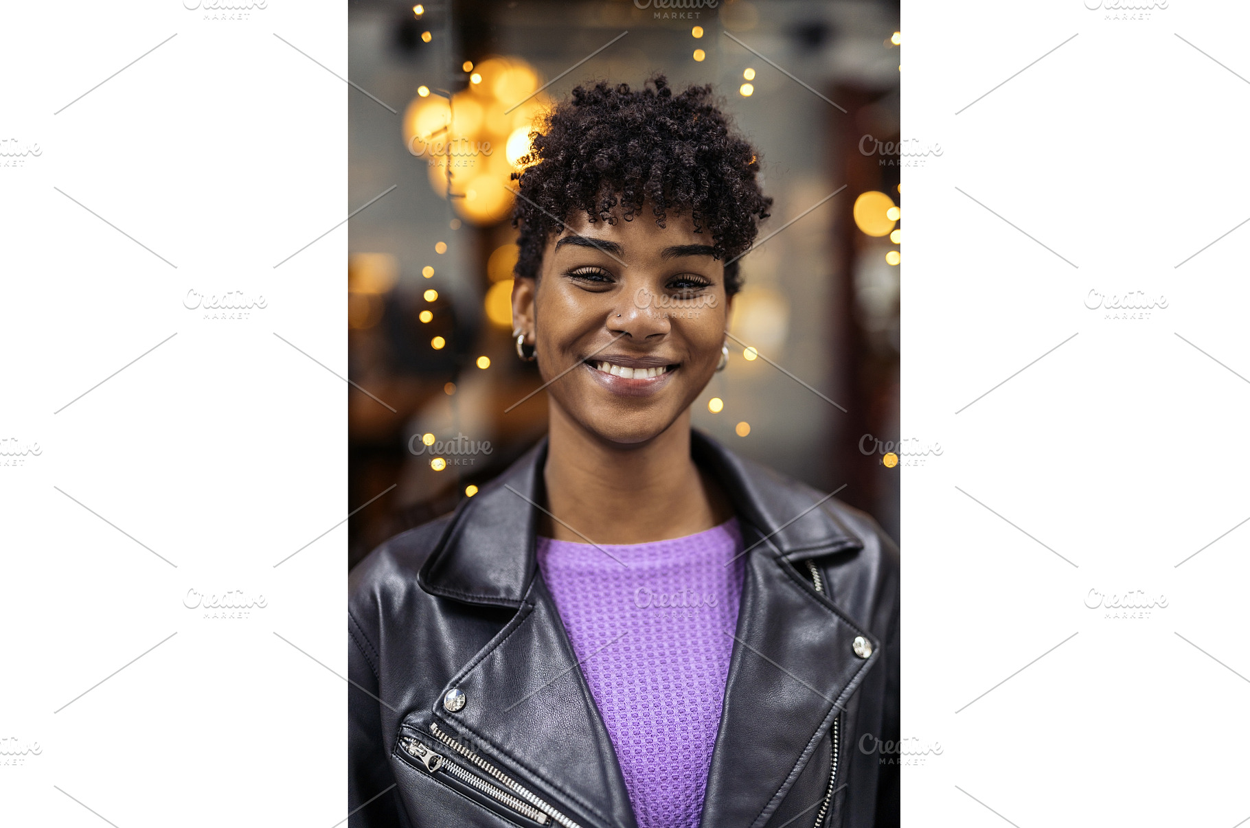 Young Beautiful Afro Girl Portrait, a Person Photo by nunezimage