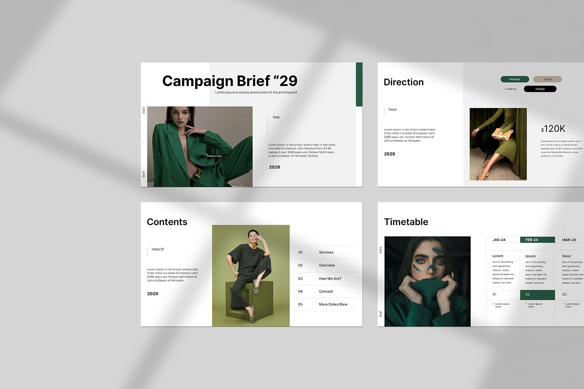 Brief Campaign Presentation Template, a Presentation Template by slidestock55 (Photo 2 of 9)