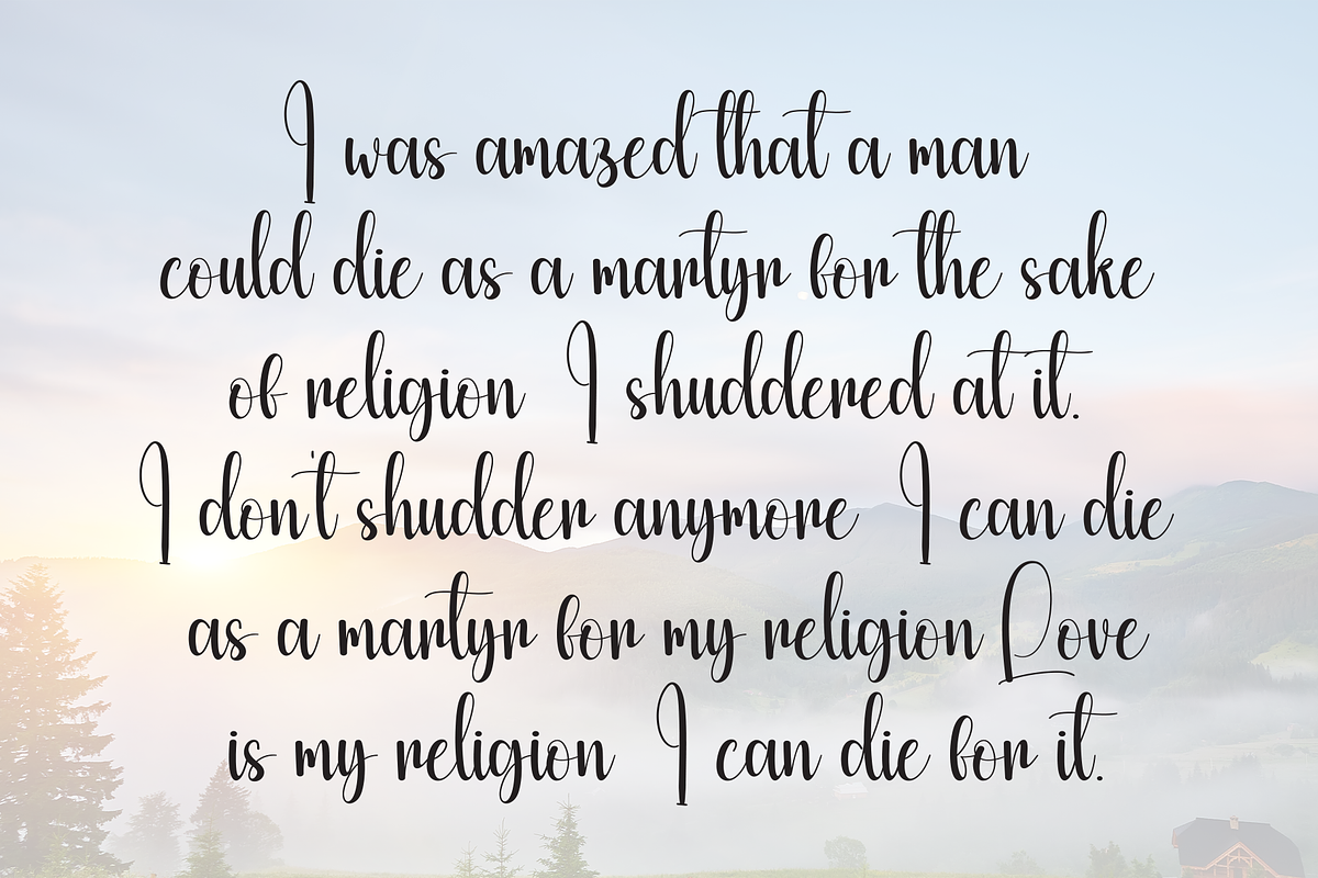 Morning Birthday | Script Font, a Handwritten Font by Scratchones (Photo 6 of 9)
