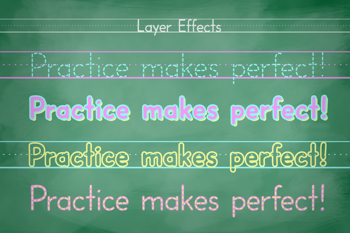 Dash to School - a handwriting font preview 5