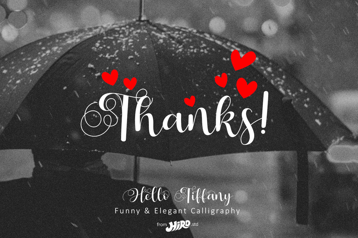 Hello Tiffany - Script Font, a Script Font by HIRO.std (Photo 10 of 10)