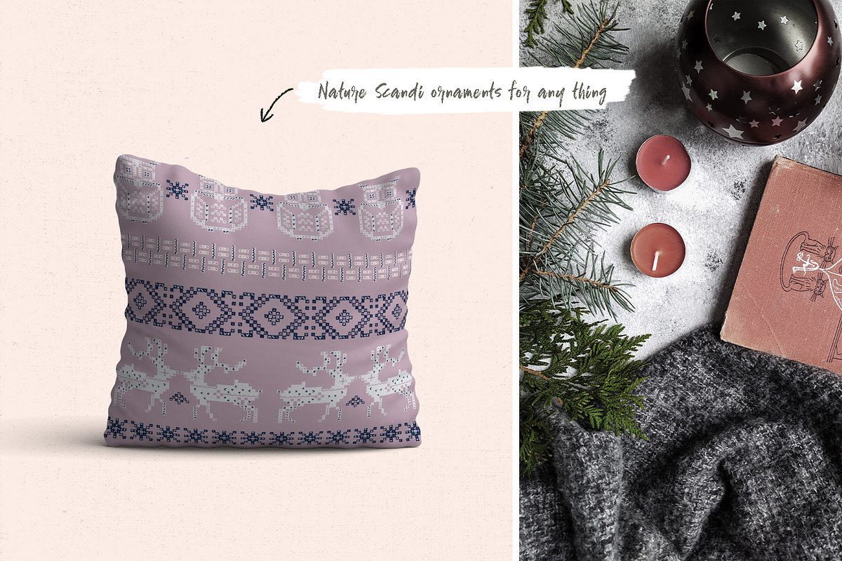 Scandi knit ornaments collection, an Animal Illustration by Gray Cat Graphics (Photo 18 of 18)