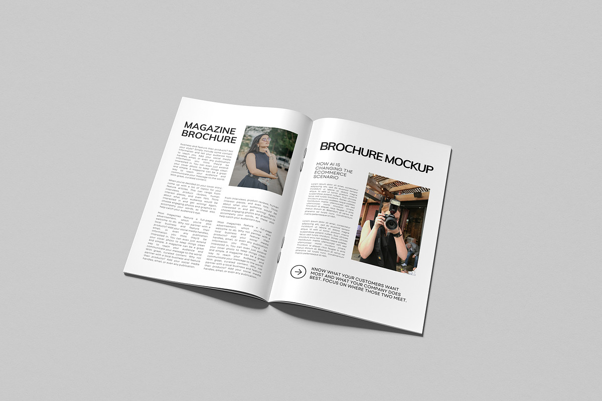 Magazine Brochure Mockup, a Books & Magazine Mockup by AnasStudio (Photo 3 of 7)