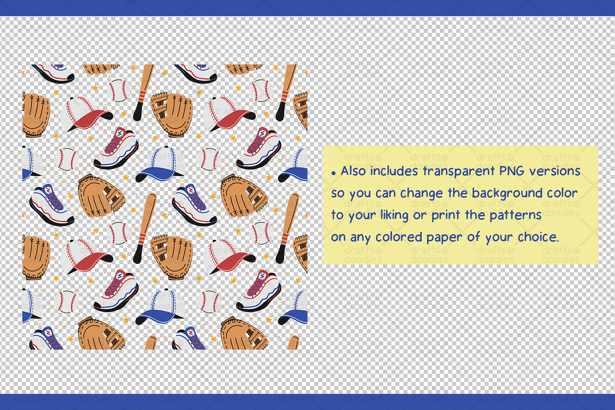 Sports Equipment Graphic Set, a Pattern Graphic by Drafts n Doodles (Photo 11 of 11)