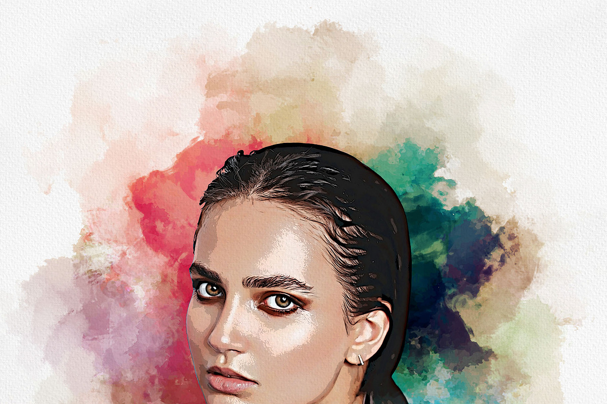 Mixed Watercolor Art Photo Effect, an Action Add-On by Photoshop Action (Photo 13 of 23)