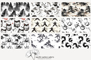 70 Asian ink wash seamless pattern, a Pattern Graphic by Poppy Lane Studio (Thumbnail 7 of 10)
