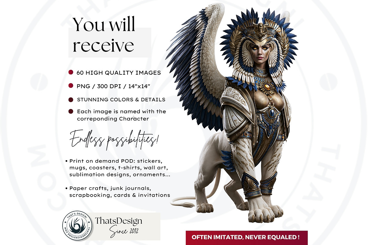 Crystal Beasts Fantasy Cliparts, a Decorative Illustration by ThatsDesignArt (Photo 14 of 14)