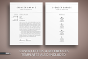 Modern Resume CV Template Word Pages, a Resume Template by The Creative Resume (Thumbnail 4 of 8)