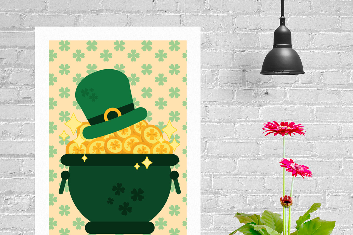 Penguin's Luck Digital Clipart, a Seasonal Illustration by Cozy Cat Design (Photo 3 of 6)