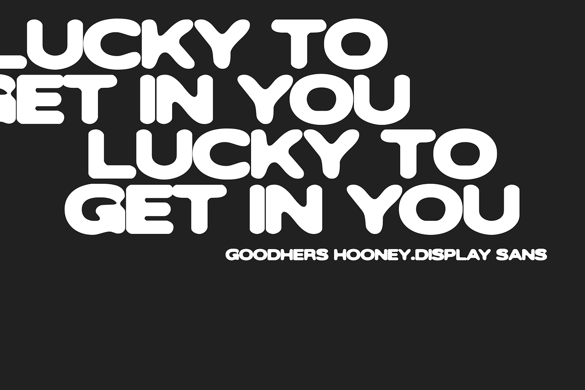 Goodhers Hooney | Display Sans, a Sans Serif Font by Jolicia Type (Photo 2 of 13)