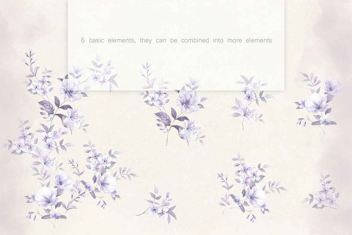 Elegant watercolor hand painted flow, a Decorative Illustration by ...