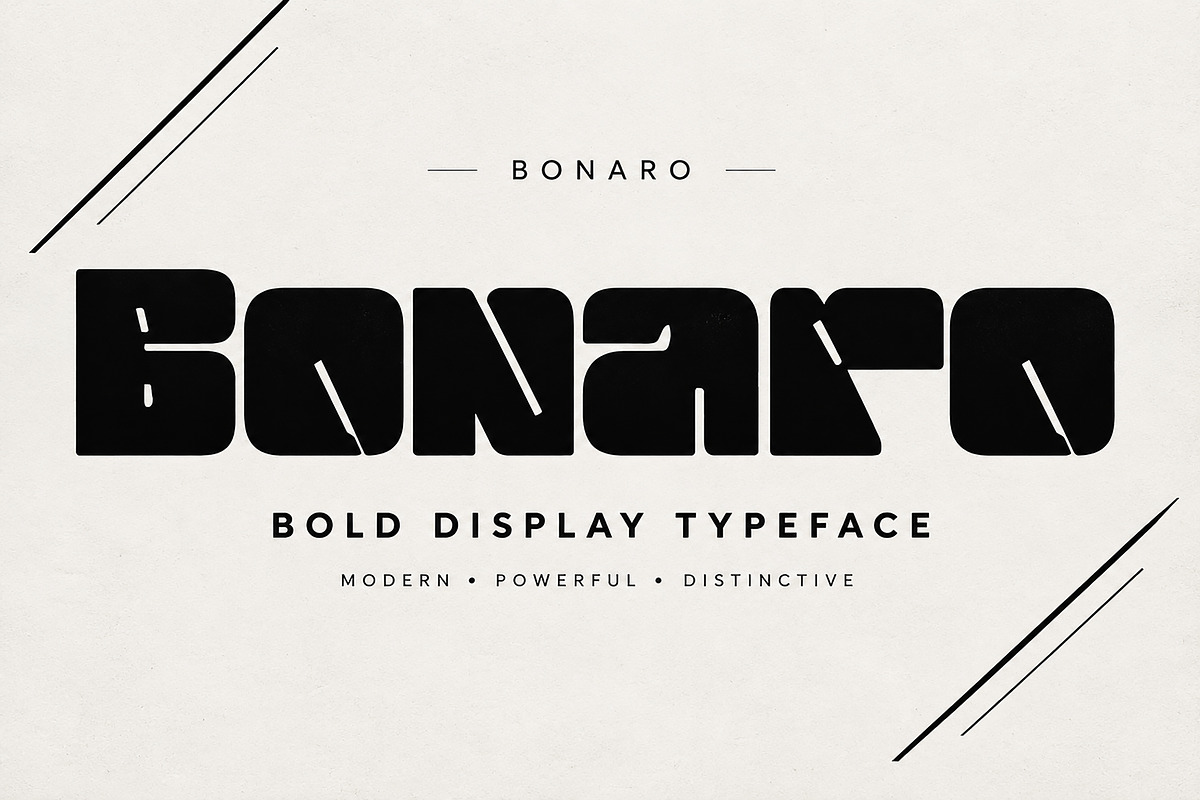 Bonaro — Bold Modern Display Font, a Slab Serif Font by Wow Magic (Photo 3 of 6)