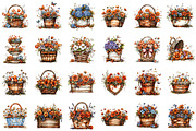 Spring Flower Basket Clipart, an Illustration by designcity5 (Thumbnail 2 of 5)
