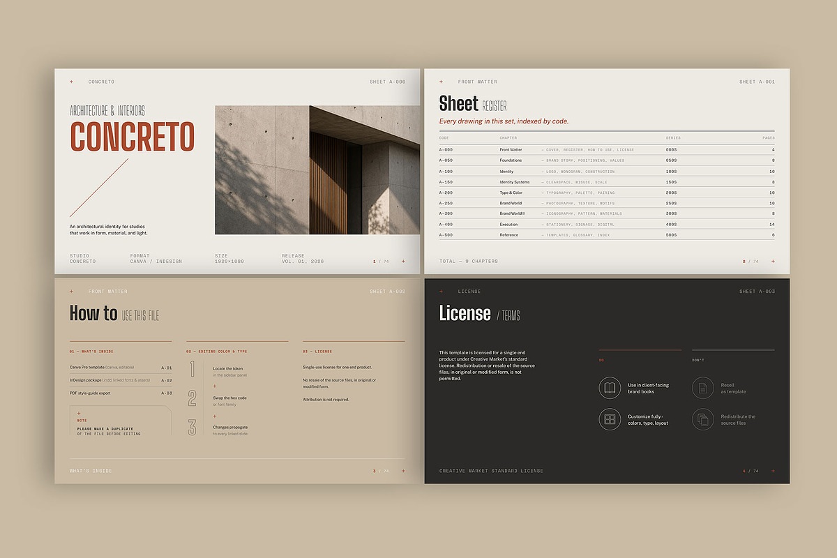 CONCRETO / Brand Guidelines Template, a Branding & Logo Template by Leleka.Store (Photo 11 of 23)