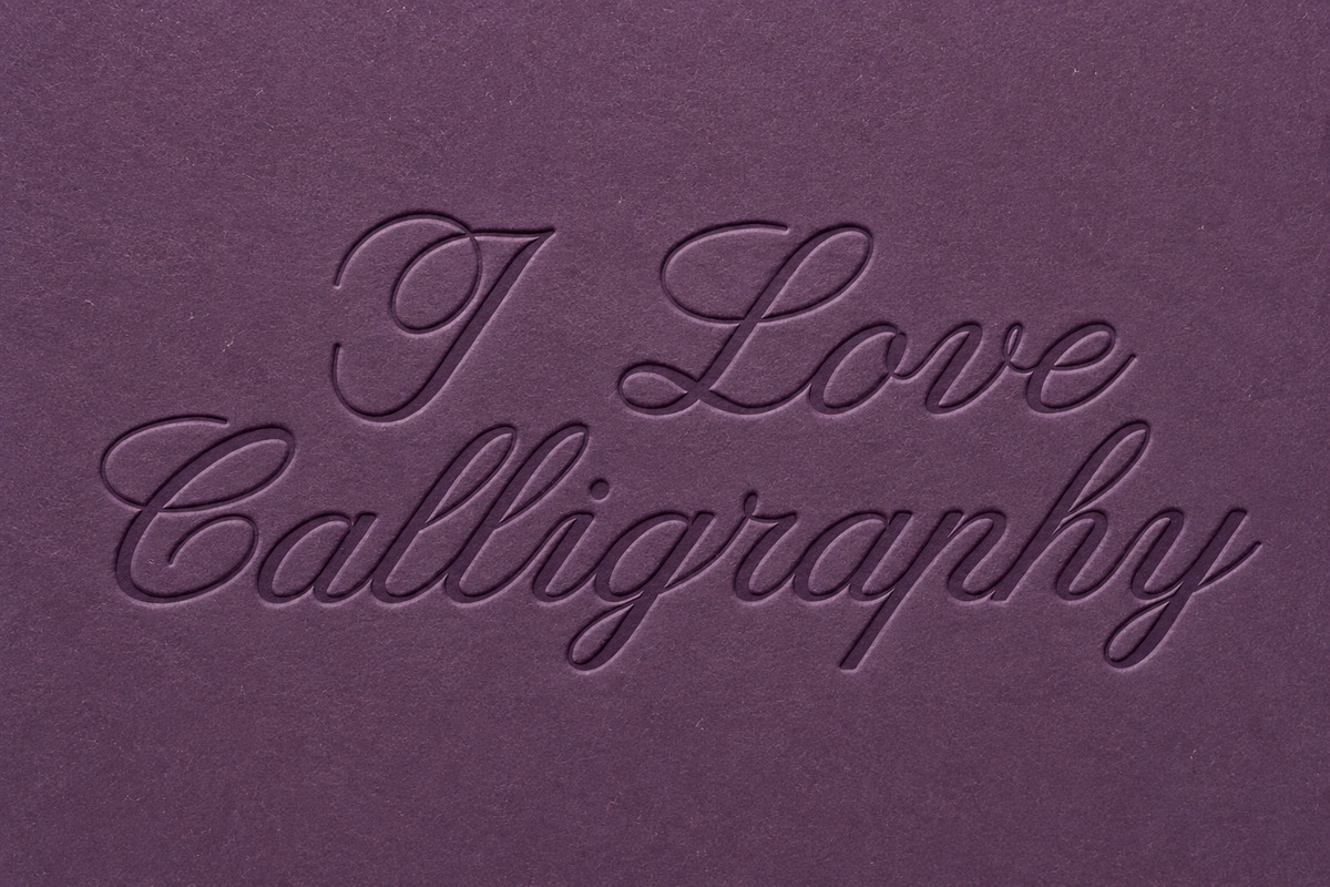 Vienna Romance - Calligraphy Script, a Script Font by HipFonts (Photo 11 of 11)