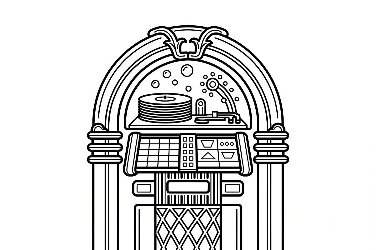 Bundles Vintage Music Outline Icons, an Outline Icon by adenpinkstore (Photo 4 of 5)