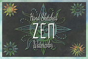 Hand Sketched Watercolor Zen & More, an Illustration by Le Paper Cafe (Thumbnail 3 of 4)