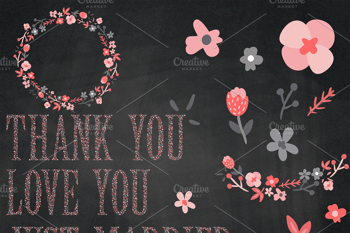 Floral Alphabet, a Decorative Illustration by StudioDesset (Photo 4 of 4)