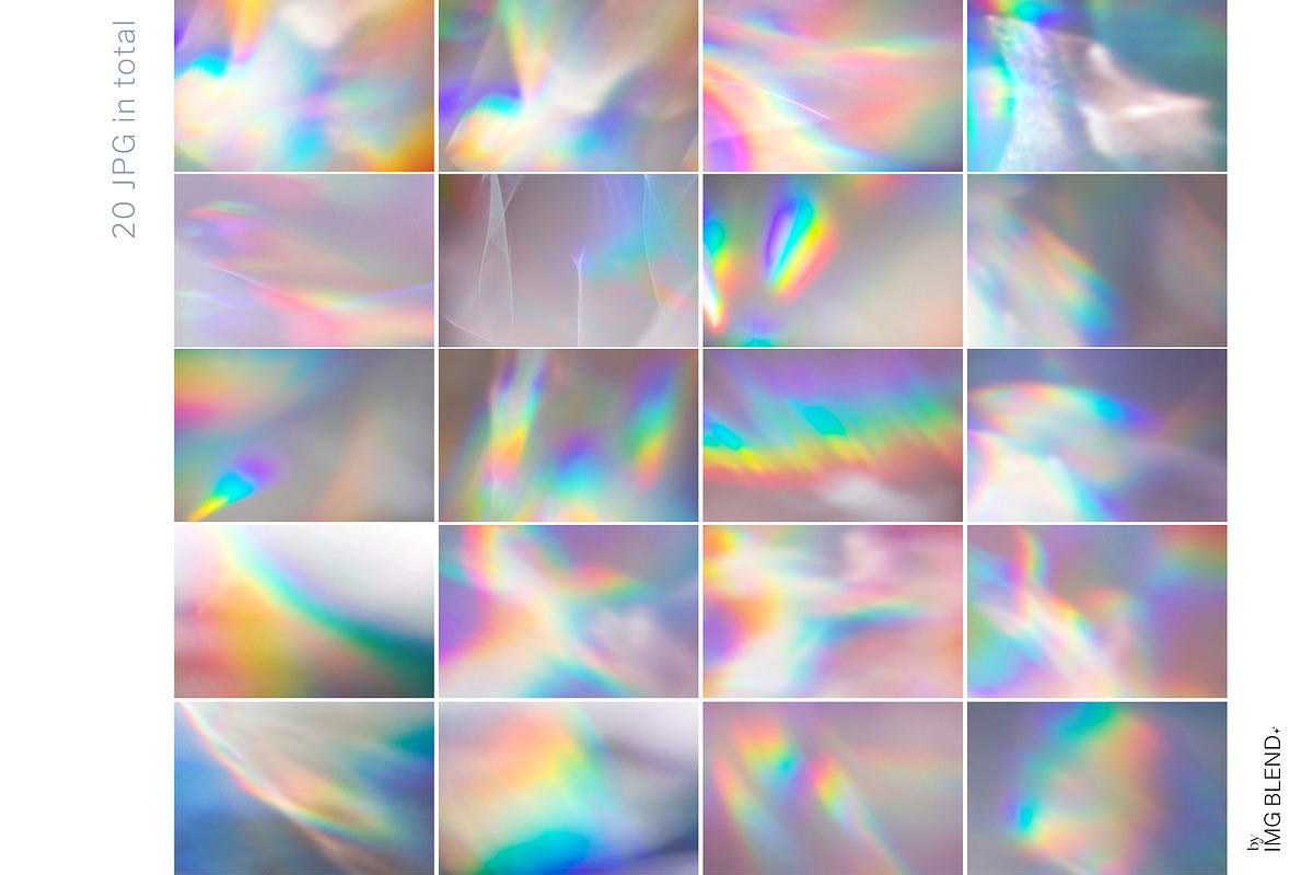 Rainbow Mirage Holo Backgrounds Set, a Background Photo by Imageblend (Photo 2 of 8)